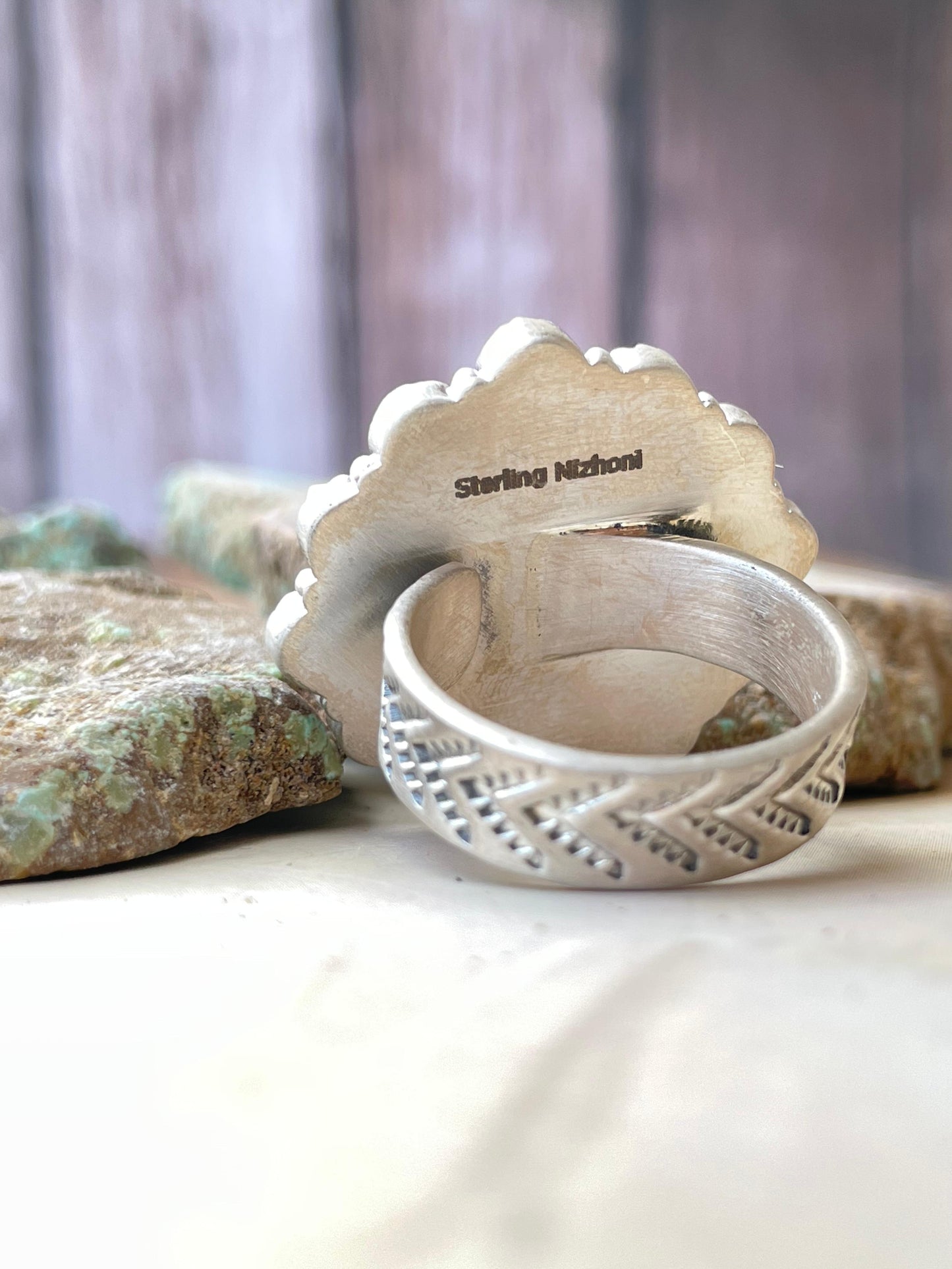 Handmade Sterling Silver, Pink Dream & Turquoise Cluster Adjustable Ring