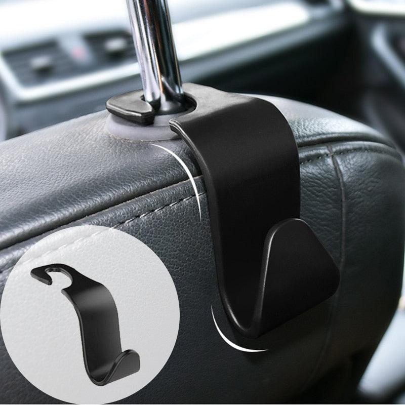 1/2/4Pcs Universal Car Seat Hook Back Hook Car Accessories Interior Portable Hanger Holder Storage for Car Bag Purse Cloth Car Seat Back Hook Auto Seat Headrest Portable Organizer Holder Hook For Hanging Purses Bags Coats