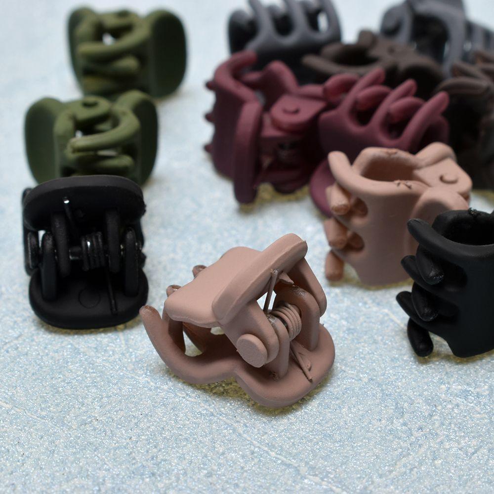 12/Lot Girls Cute Small Matte Texture Hair Claws Children Lovely Hair Clips Hairpins Headbands Kids Fashion Hair Accessories Hairgrip Headwear for Women