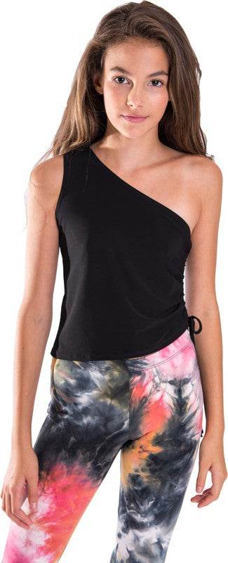 KIDS TIE - SIDE ONE SHOULDER TOP