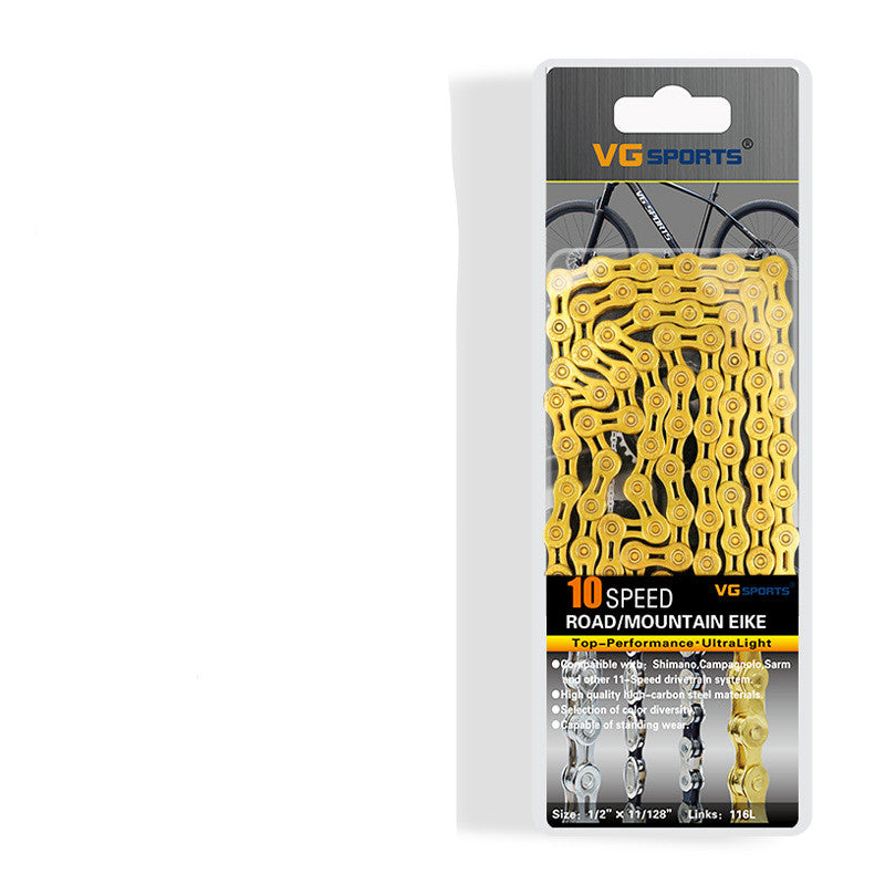 Road Bike Chain Golden Colorful Hollow Variable Speed Chain