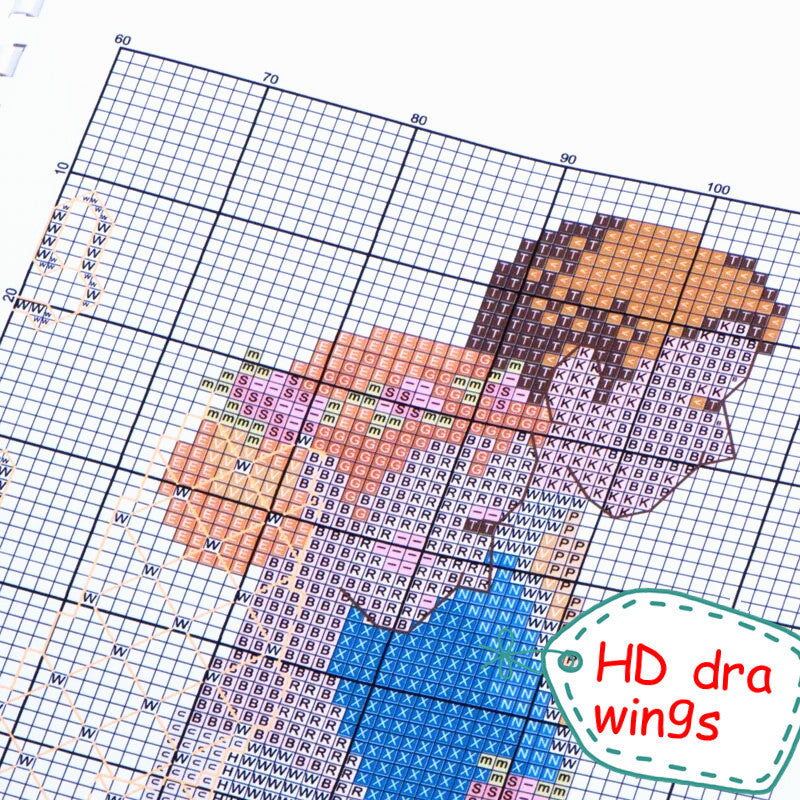 Diamond painting of sailing boat on the sea