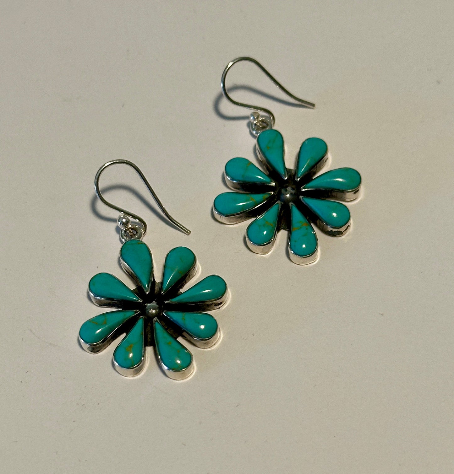 Turquoise Daisy Earrings