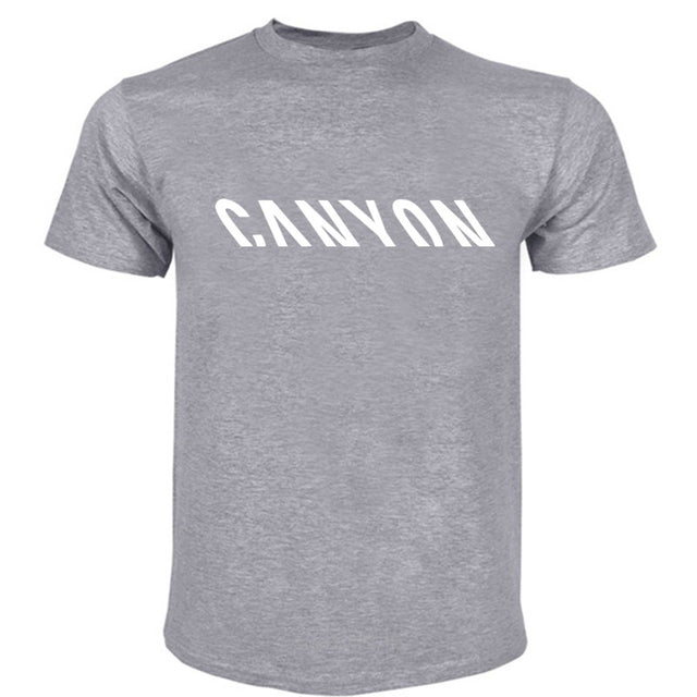 Men's T-shirt, Harajuku Streetwear With Mountain Bike Logo