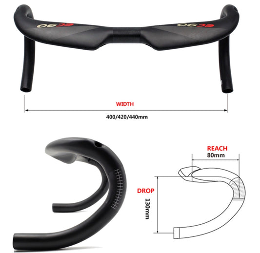Full carbon fiber road bike bicycle handlebar
