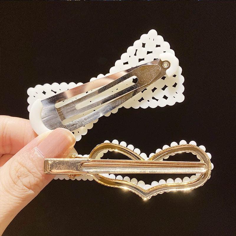 5/8PCS/Set Women Girls Elegant Imitation Pearls Geometric Hairpins Sweet Hair Ornament Clips Barrettes Gorgeous Fashion Hair Accessories For Women