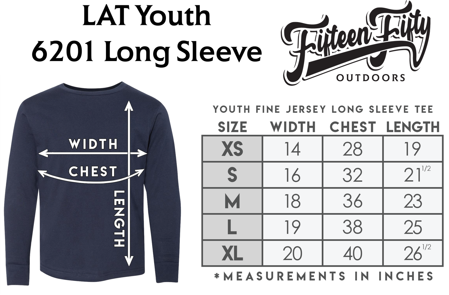 1550 Logo LS Youth Tee