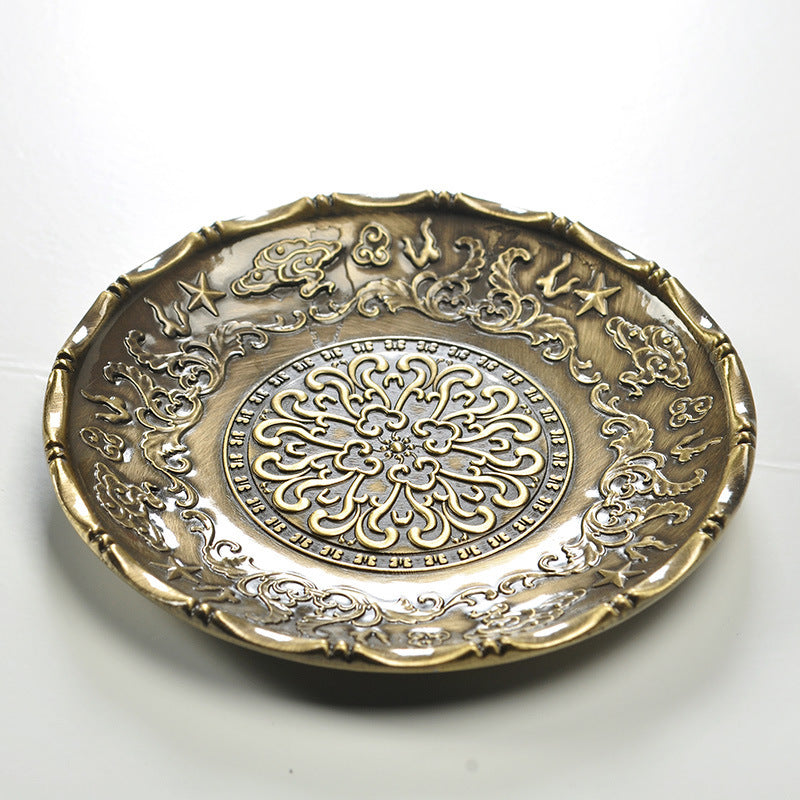 Tea Set Accessories Vintage Alloy Bronze Saucer Saucer
