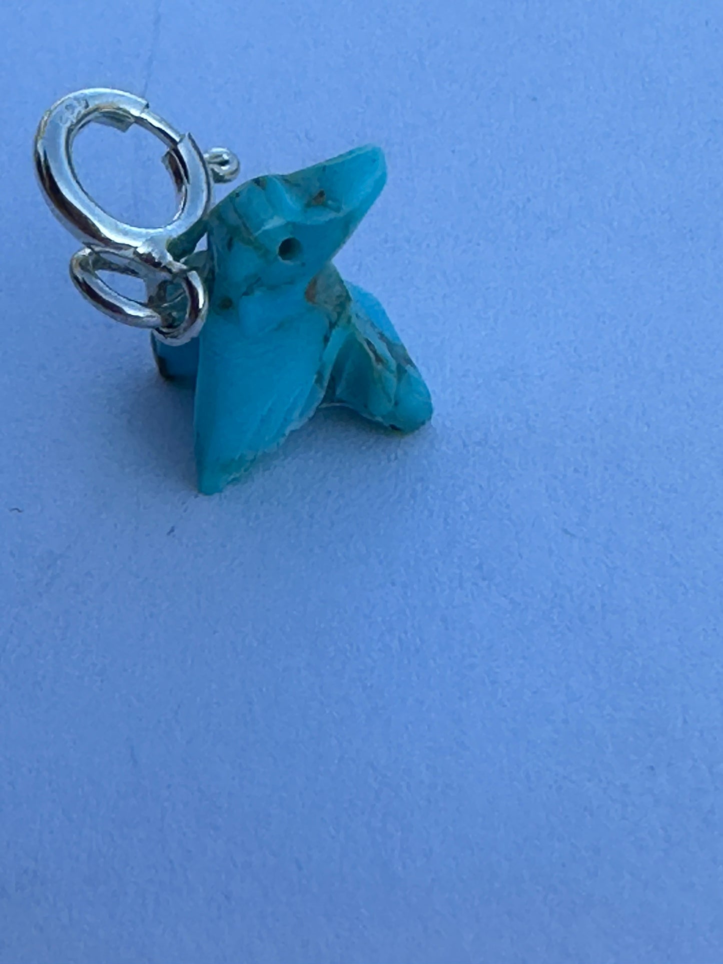 Handcrafted Turquoise Hummingbird Charm
