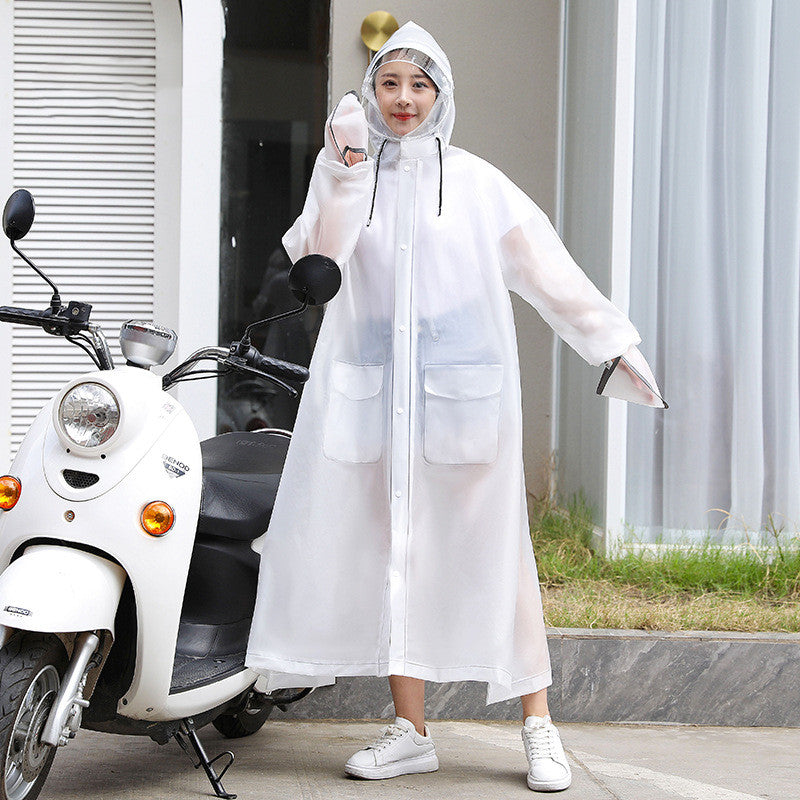 Raincoat Women's Long Electric Bike Full Body