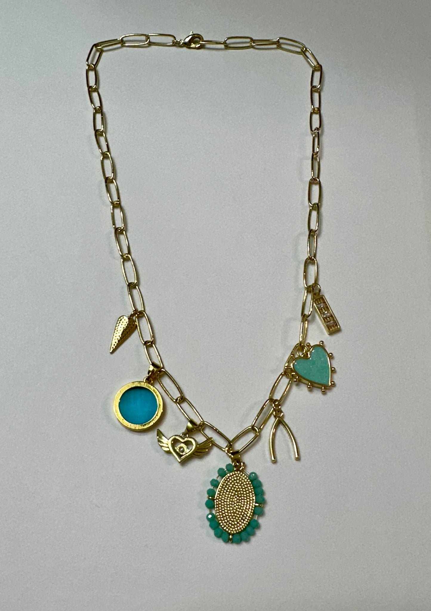 Blue Sky Charm Necklace