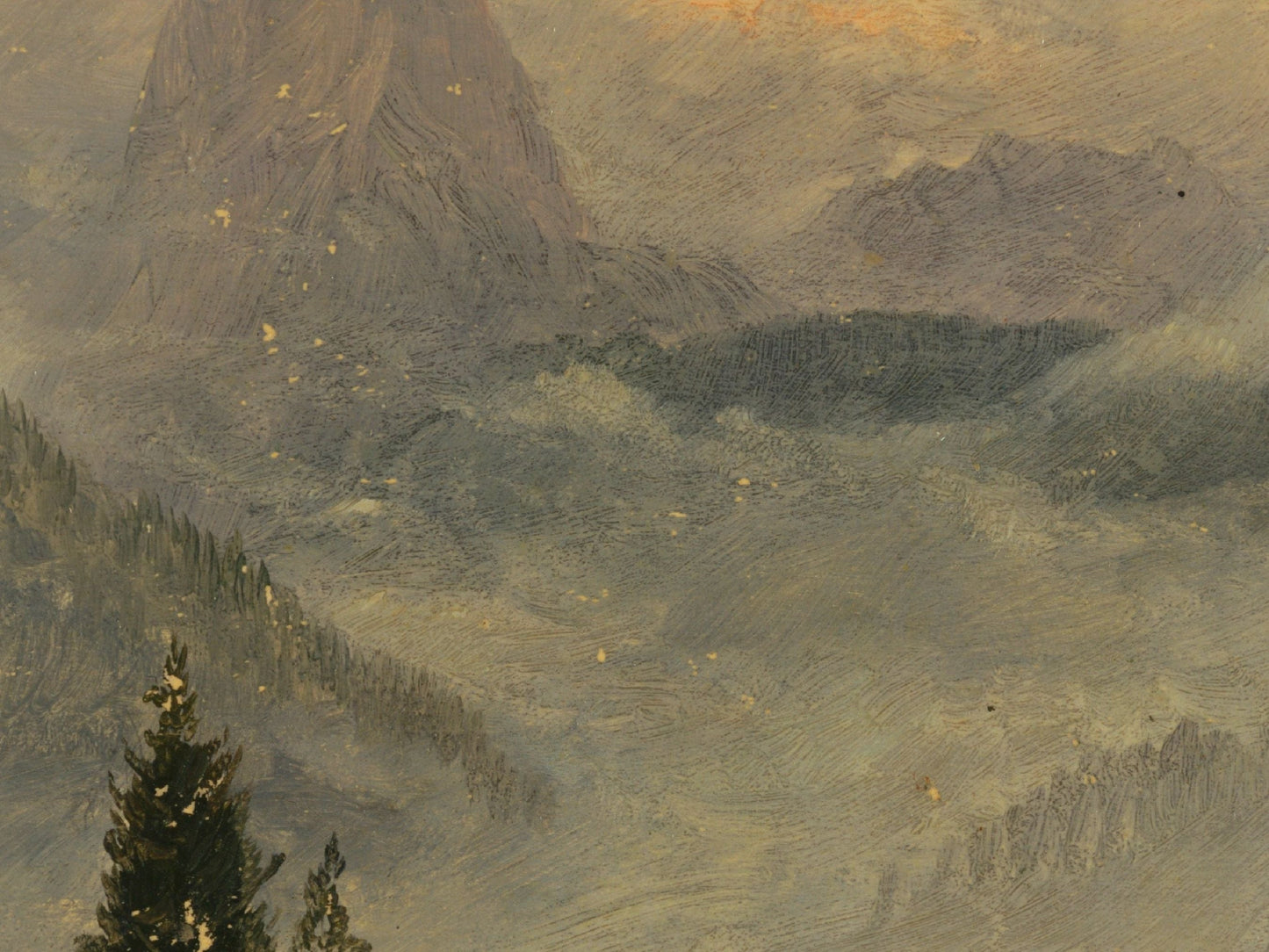 Winter Mountain Range