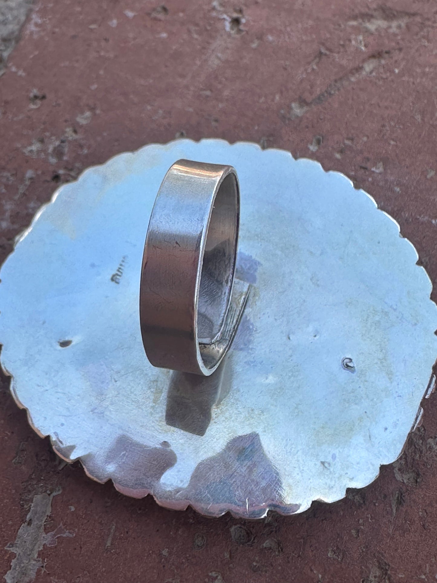 Handcrafted Old Pawn Natural Coral Cluster Ring Adjustable