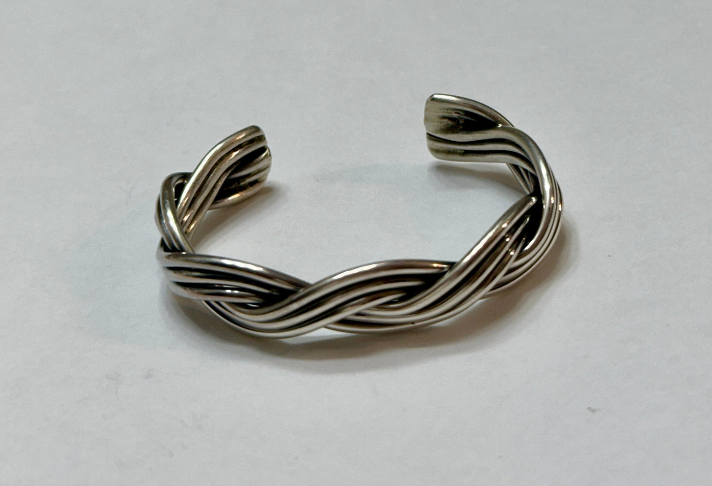 Handcrafted Sterling Silver Rope Twist Baby, Child Cuff Bracelet