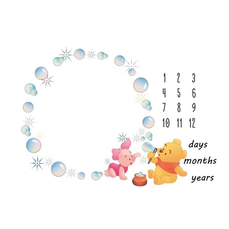 Cartoon Pattern Baby Photo Props Background Blankets Play Mats Backdrop Cloth Calendar Photo Accessories Blanket For Baby