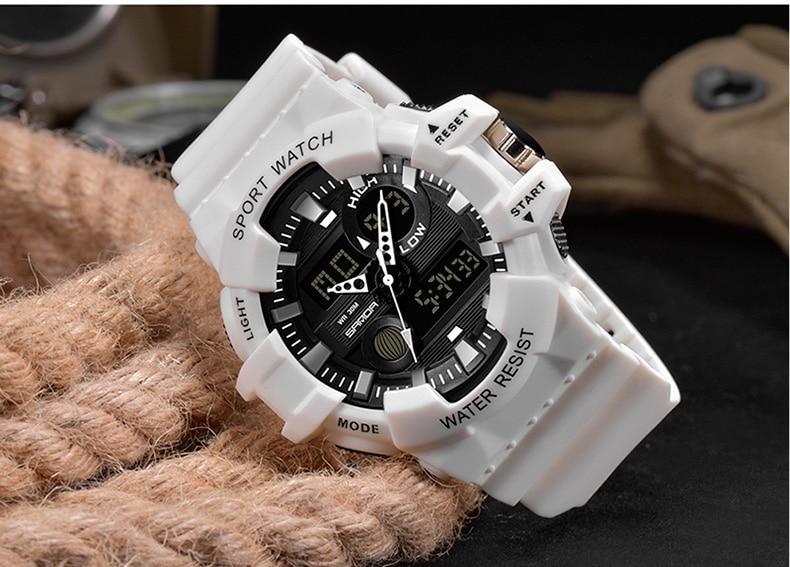 Sport Men Watches White G style Watch In LED Digital Style Waterproof 30M Casual Luxury Elegant Style Relogios masculino
