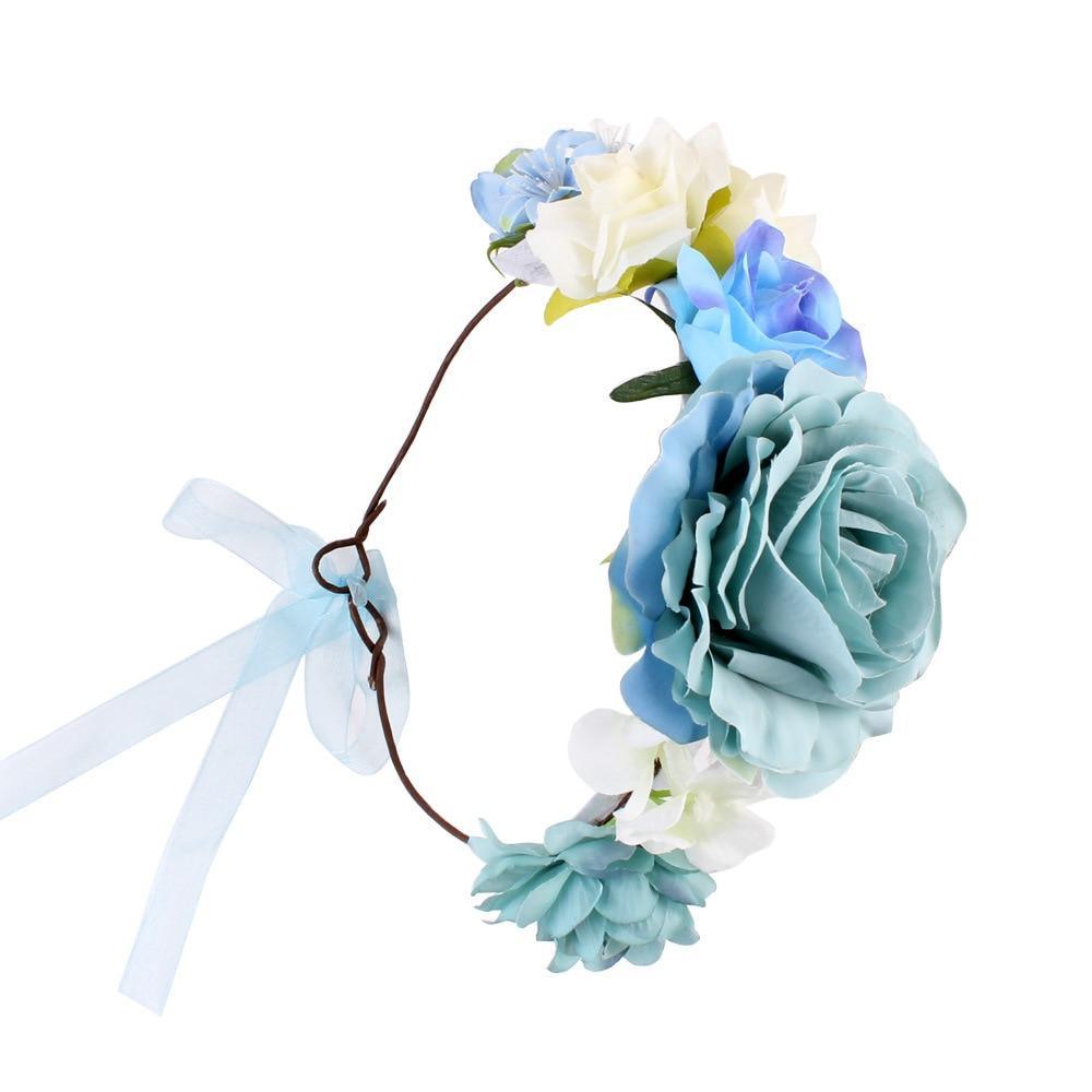 Luxury Handamde Mommy and Baby Flower Headband Large Flower Crown Mother Kids Flowers Headwear For Celebration