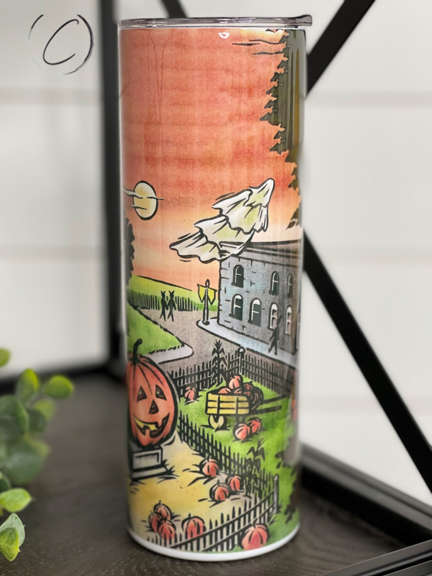 Halloweentown 20oz Skinny Tumbler