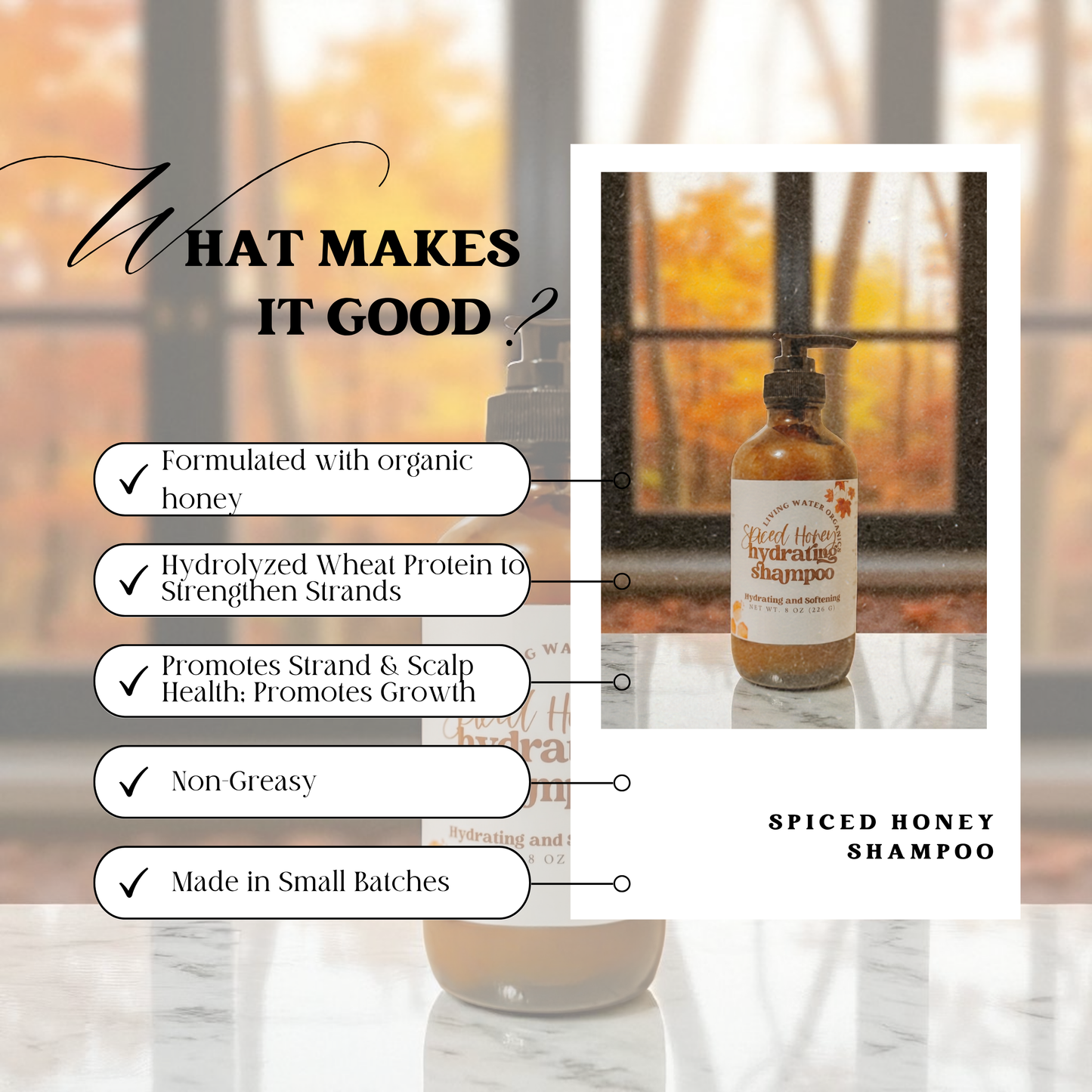 Spiced Honey Hydrating Shampoo with Organic Honey