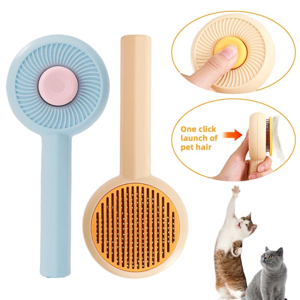 Cat Comb Massage Pet Magic Combs Hair Removal Cat and Dog Universal Needle Brush Pets Grooming Cleaning Remove Supply Care Set Pet Hair Cleaner Brush for Dogs Long or Short Hair Cats Pet Massage Brushes