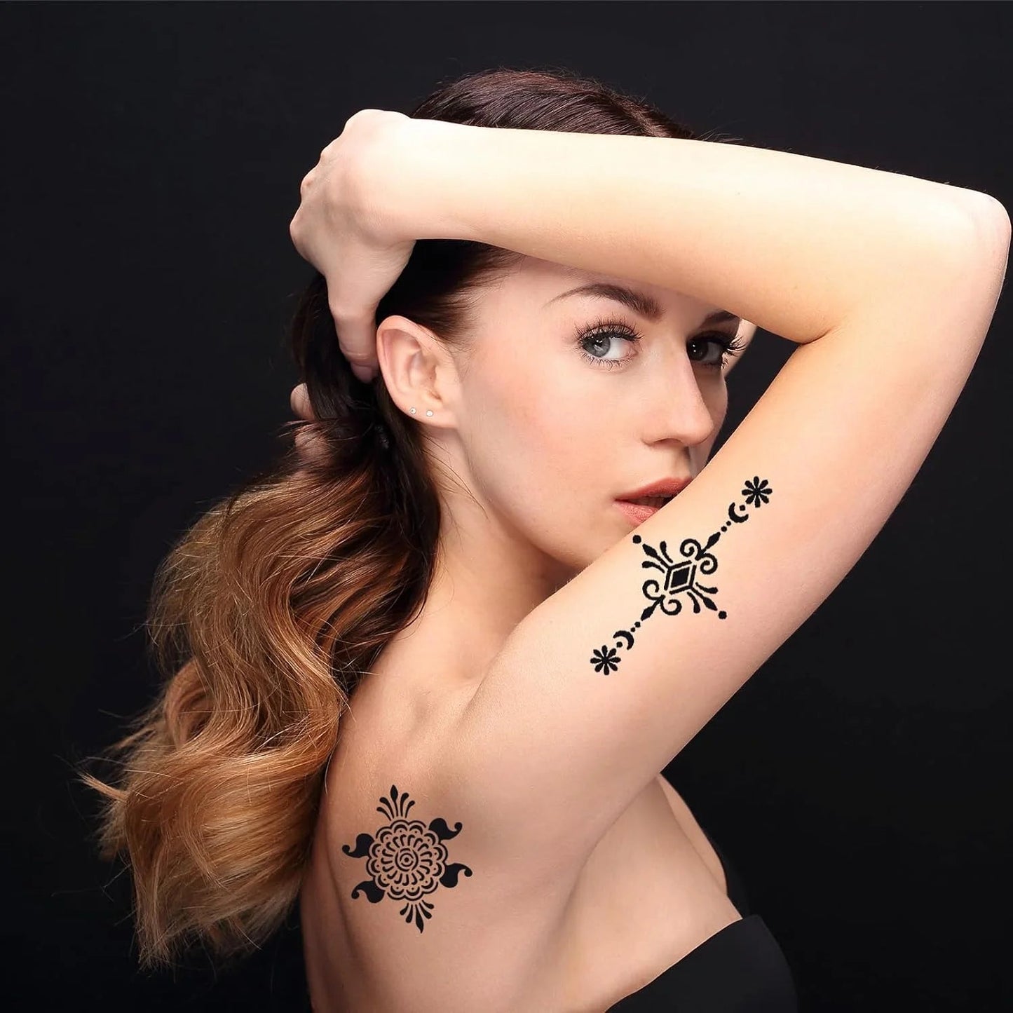 Henna Tattoo Stencil Kit – 16 Sheets for Kids, Teens & Adults