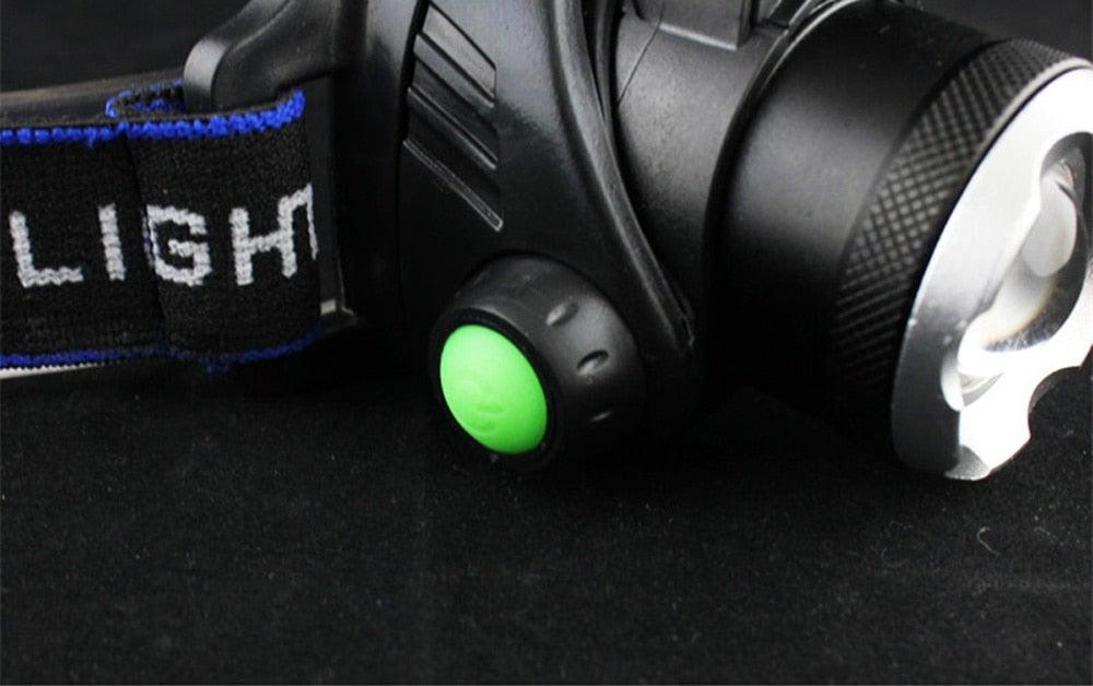 Adjustable USB Rechargeable IR Sensor Super Bright Headlight Battery For Long Working Time LED Headlamp Fishing Waterproof Head Light Lamp Perfect For Running Camping