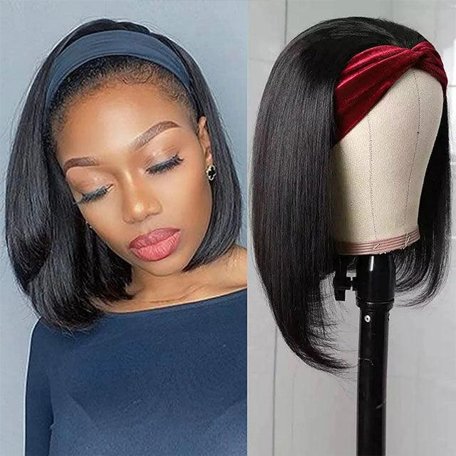 Afro Kinky Curly Short Bob Wigs Headband Wigs for Black Women Water Wave Synthetic Hair Wigs Wigs For Black Women Cosplay Wigs For Women