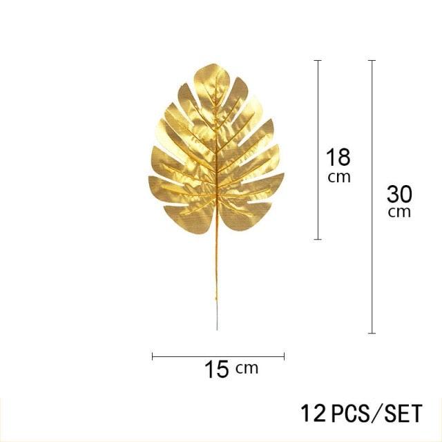 Artificial Tropical Palm Leaves For Hawaiian Luau Beach Birthday Jungle Party Wedding Home Table Decoration Accessories Tropical Leaves with Stems Jungle Leaves Decorations for Hawaiian Luau Party Beach Baby Shower Wedding Birthday Decorations