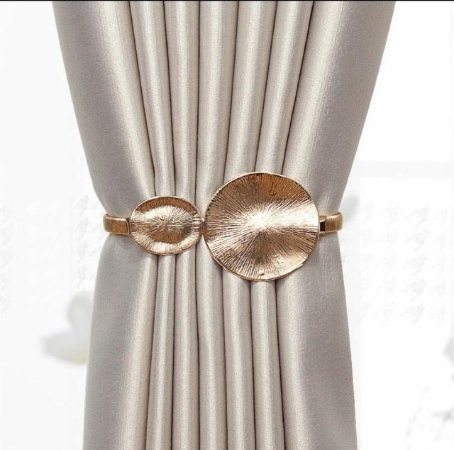 Curtain Tieback High Quality Elastic Holder Hook Buckle Clip Pretty And Fashion Polyester Decorative Home Accessories Leaves Curtain Holder Holdback For Window Drapery Convenient Office Home Decoration Buckle Holdbacks Curtain Straps