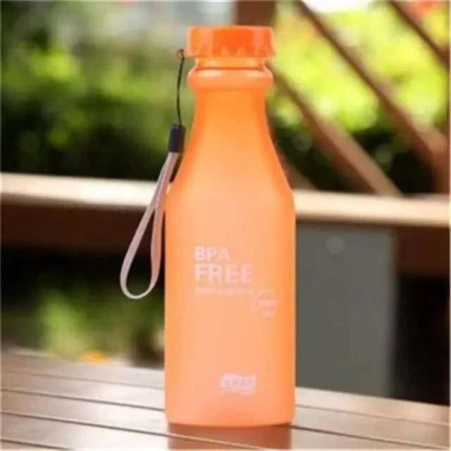 Cute 550ML Candy Color Free Water Bottles Leak-proof Drinking Cup Kettle Outdoor Sports Water Bottle for Travel Running Camping