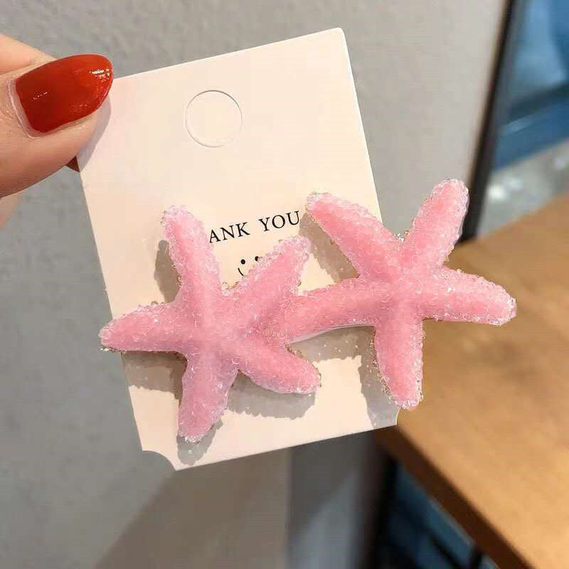 Spring New Crystal Starfish Hairpin