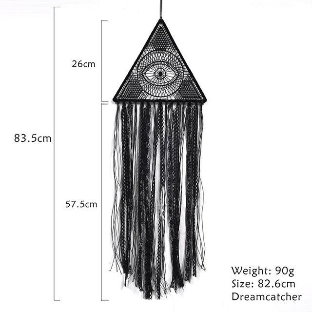 Evil Eye Dream Catcher Home Room Decor Black Room Decoration For Farmhouse Wind Chimes Moon Dream Catchers For Bedroom Home Decor Wedding Ornament Craft Gift