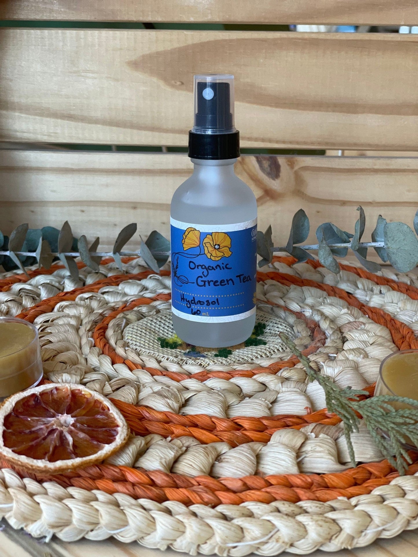 Green Tea Hydrosol, Organic 2oz Mister