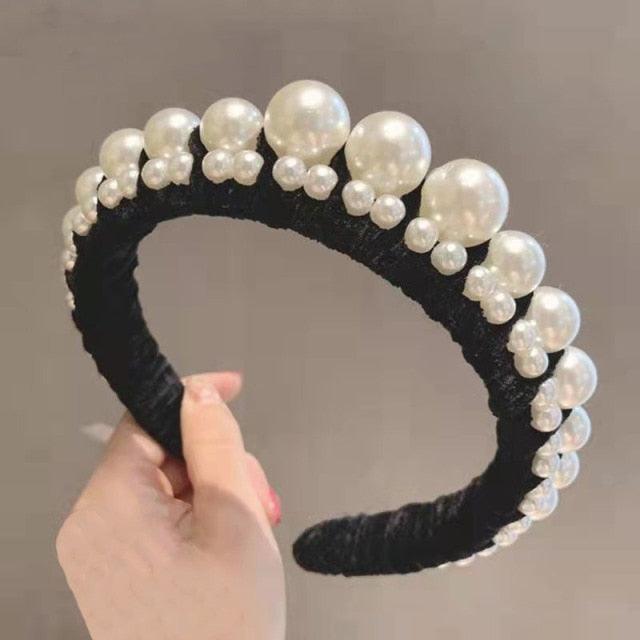 Hair Hoop women hairbands Sweet Headbands for Women Beaded Pearl Headbands Hair Accessories Gorgeous Hair Accessories For Women