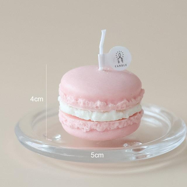 Handmade Lovely Macaron Candle Macaron Candles Scented Candle Cute Handmade Aromatherapy Candles Gifts For Women Home Decor Candle Scented Candles Aromatherapy Wedding Home Decoration Scented Candles INS Shooting Props