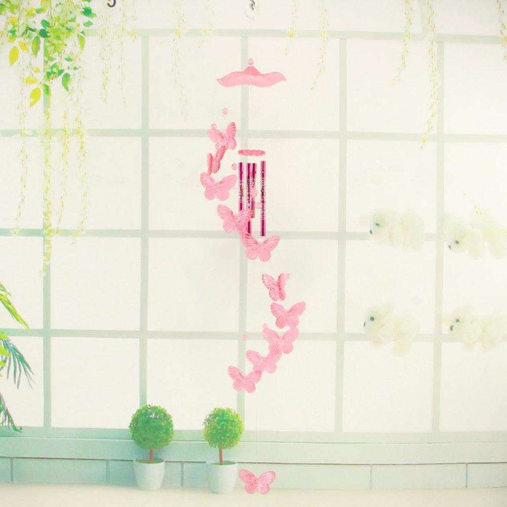 Lucky Butterfly Hanging Wind Chime Bell Garden Decoration Ornament Gift Home Decoration Fashion High-end Gift Butterfly Gift Grandmother Gift Mother Gift Birthday Gift Festival Gift Witness Friendship Outdoor Wind Chime Garden Decor
