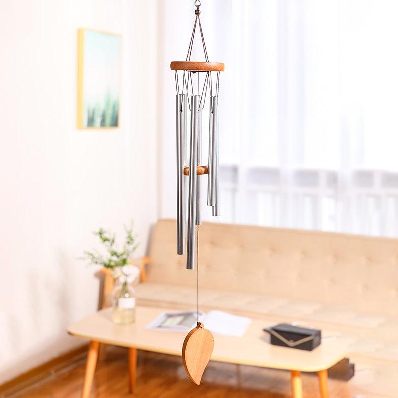 Memorial Wind Chimes for Outside Deep Tone Antique Outdoor Sympathy Wind-Chime Resonant 6 Tubes Wind Chime Bells Wind Hanging Living Elegant Chime Home Decor Gift Car Outdoor Yard Garden Metal Wind Music