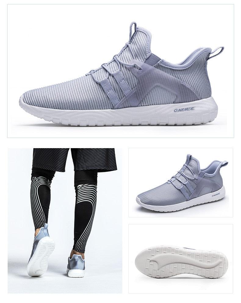 Men Blue Running Shoes Lightweight Breathable Mesh Soft Women Outdoor Sneakers Slip On Outdoor Jogging Walking Tennis Sport Shoes Fashion Sneakers For Workout