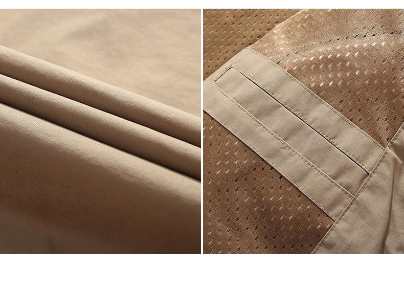 Men Outdoor Hiking Jackets Waterproof Hooded Windbreaker Coat Vintage New Fashion Design Hooded Lightweight Jacket For Men Autumn New Casual Jacket Tactical Men Jackets 5XL