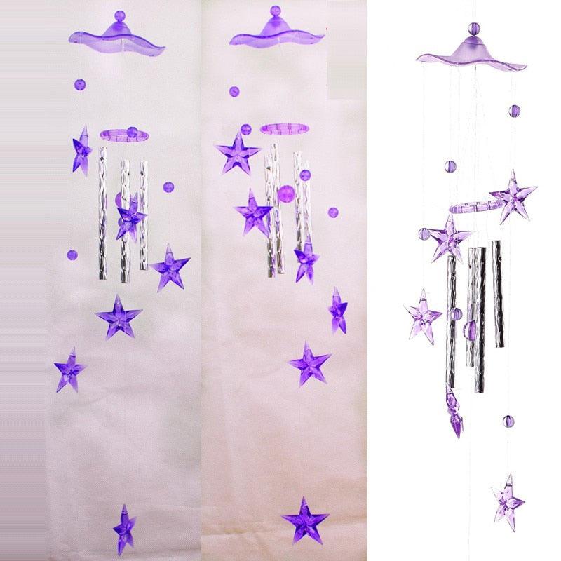 Metal Tubes Crystal Moon/Star/Butterfly/Flower Bell Butterfly Wind Chimes Outdoor Wind Chimes Garden Patio Decor Wind Chimes For Garden Outdoor Yard Hanging Decor Ornament