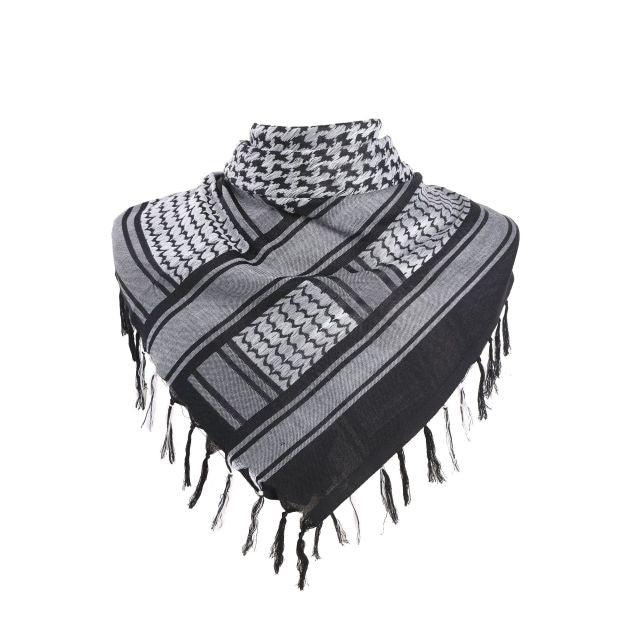 Military Arab Keffiyeh Shemagh Scarf Cotton Winter Shawl Neck Warmer Cover Head Wrap Windproof Tactical Camping Scarf Men Women Shemagh Keffiyeh Men Arab Kufiyah Keffiyeh Arabic Muslim Head Wrap Men Scarf Shawl