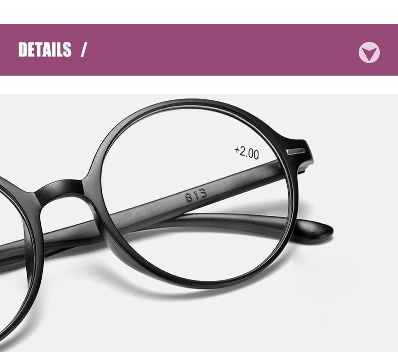 Read Eyeglass Men Women Round Vintage Reading Glasses Blue Light Blocking Glasses Men Women Retro Thick Round Rim Frame Eyeglasses Light Weight With Spring Hinge Easy To Carry +1 +1.5 +2 +2.5 +3 +3.5