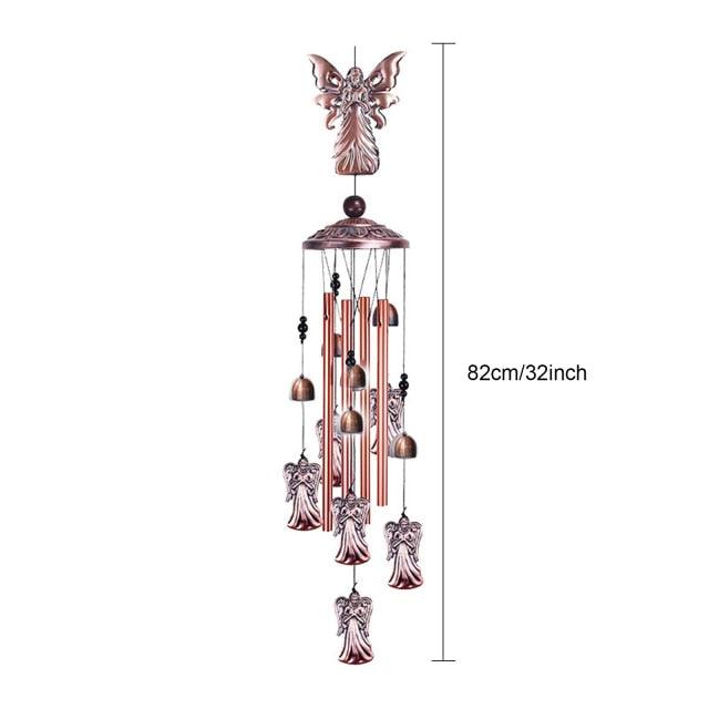 Retro Metal Romantic Wind Catcher Animal Wind Chime Iron Art Wind Bell Tubes Aluminum Tubes Hanging Art Wind Bell Gift Hanging Pendant Ornament For Home Xmas Mom Gifts Festival Balcony Garden Decoration