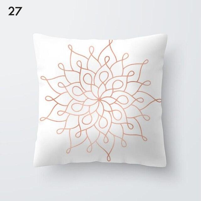 Rose Gold Beautiful Pillow Cover Cushion Home Decorative Colorful Print Cozy Pillow Cases Pineapple Pink Cushion Cover