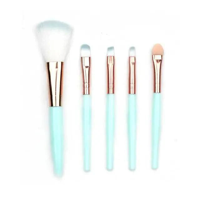 Soft And Cute 5Pcs Makeup Brushes Set Eye Shadow Eyebrow Eyeliner Blush Loose Foundation Powder Professional Lip Women Cosmetic Tools