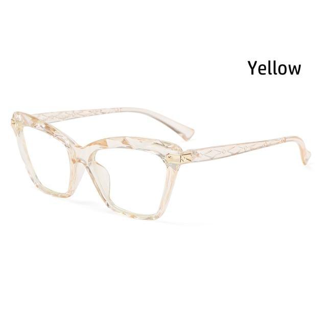 Square Women Reading Glasses Frame Crystal Multi-section Optical Computer Glasses Square Design Reading Glasses For Women Light Blocking Computer Reader Glasses For Men And Women