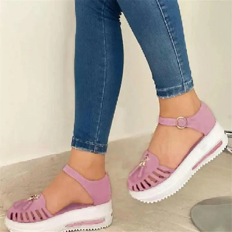 Stylish Summer Women Sandals Elegant Buckle Strap Comfortable Design For Womens