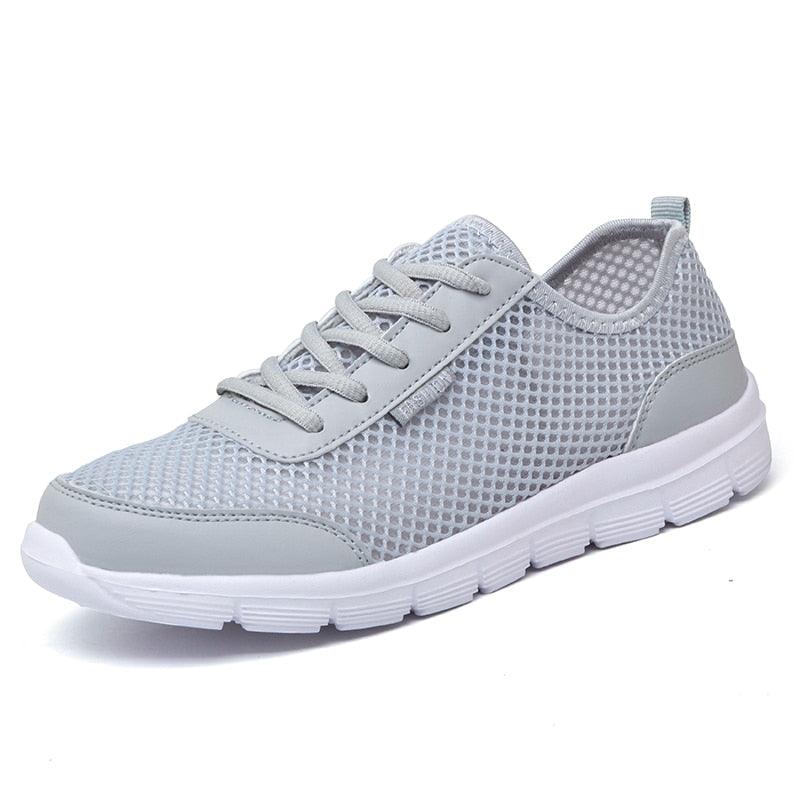 Unisex Summer Sneakers Breathable Casual Shoes Couple Fashion Lace Up Mens Mesh Flats Comfortable Walking Footwear Fashion New Lightweight Casual Sneakers