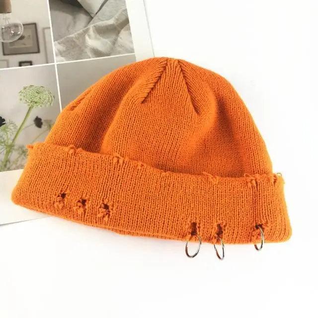 Winter Hat Women Knitted Fashion Warm Thick Hat Autumn Hip Hop Hole Beanies Unisex Basic Cap For Both Men Women Knitted Beanies Fashion Warm Hat