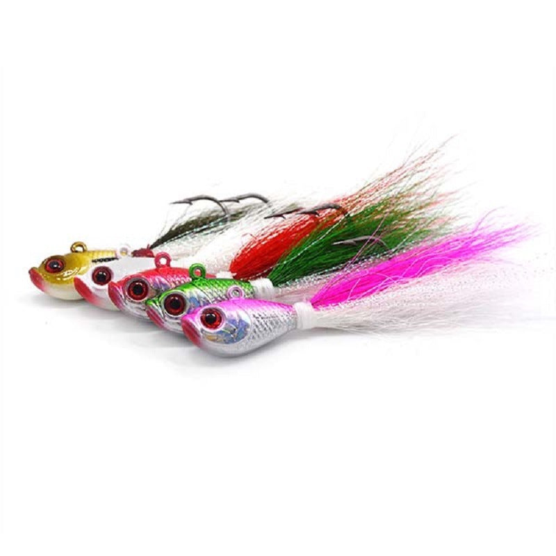 Sea Fishing Deer Hair Fake Lure Luminous MulticolorTail Hair Beard